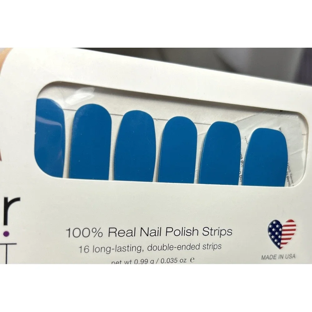 Color Street Nail Polish Strips Maui Mystic Teal Blue Retired HTF Rare